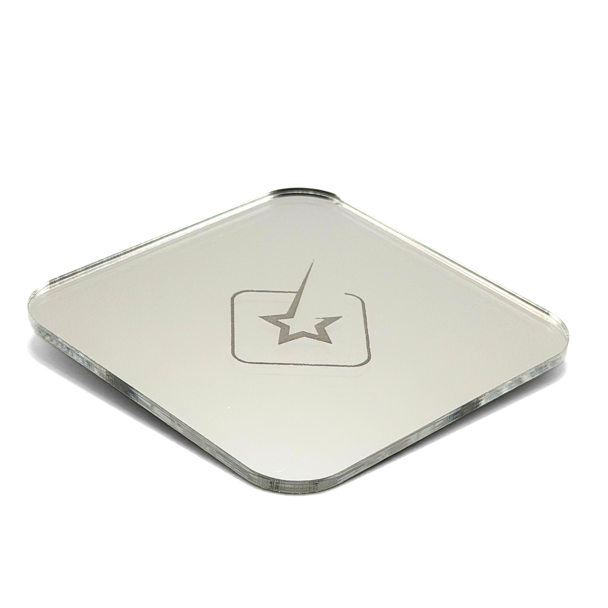 Plaque plexiglass miroir argent 60x30 cm PMMA XT compatible xTool pour découpe laser