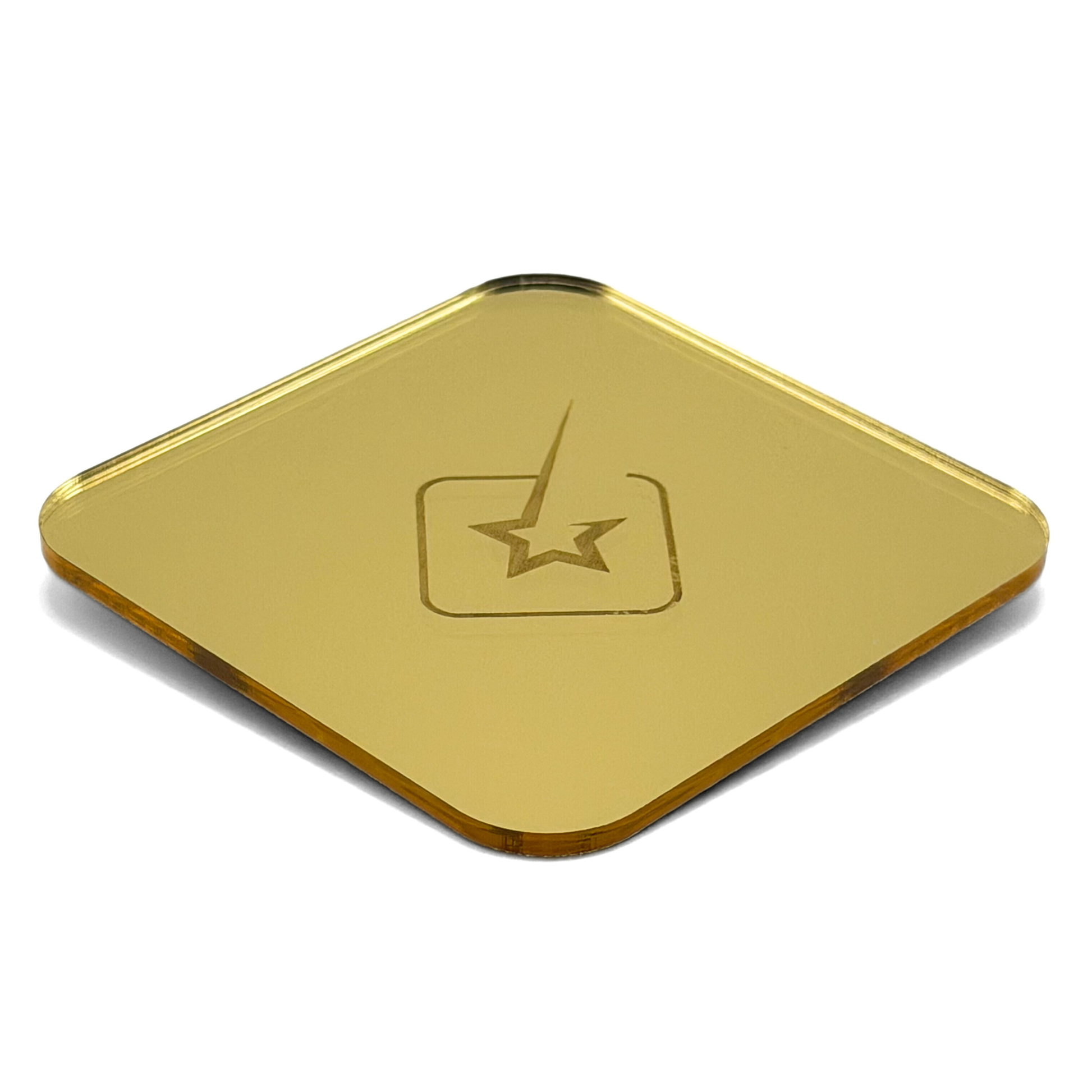 Plaque plexiglass or miroir 60x30 cm PMMA XT compatible xTool pour découpe laser