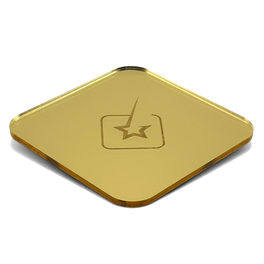 Plaque plexiglass or miroir 60x30 cm PMMA XT compatible xTool pour découpe laser