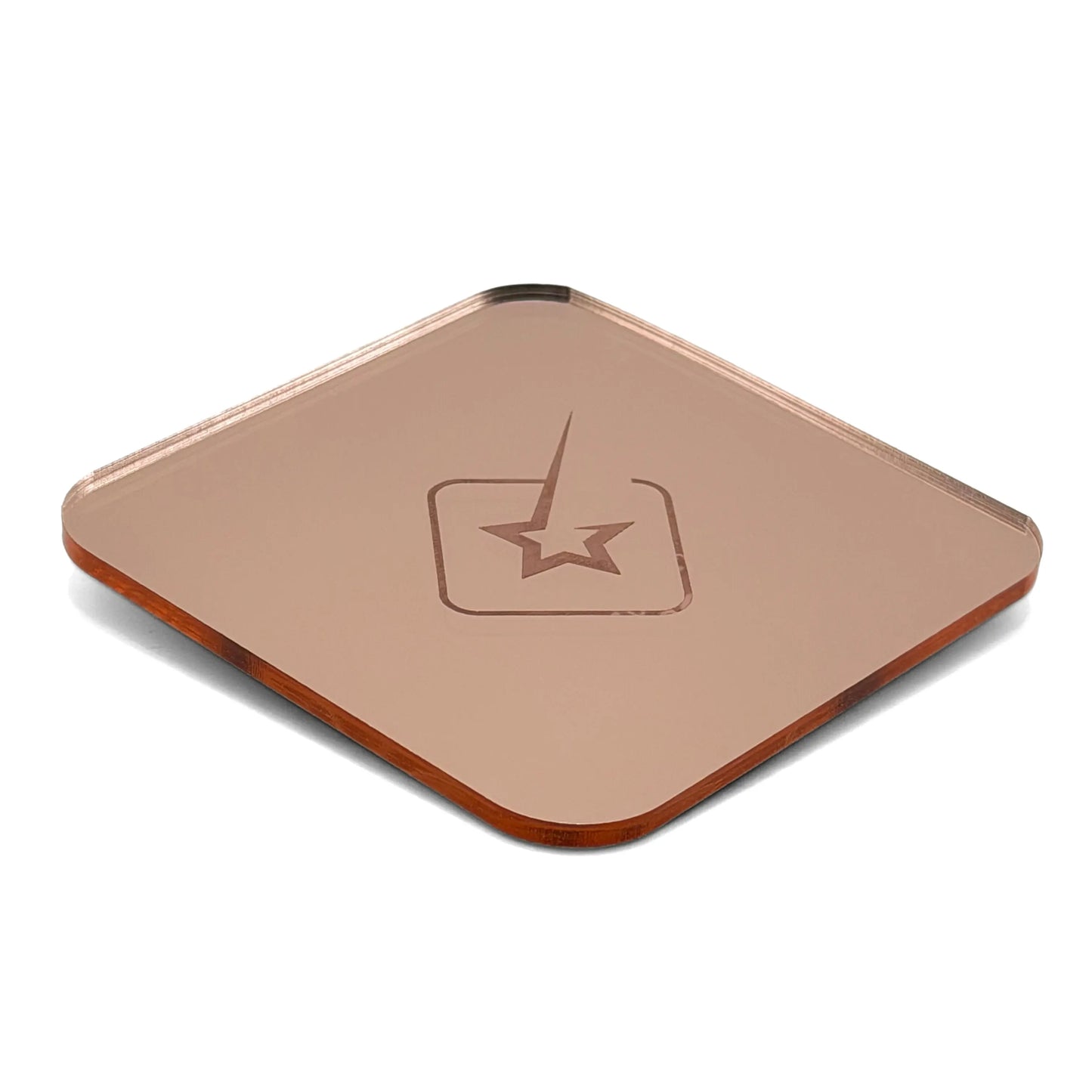 Plaque plexiglass miroir or rose 60x30 cm PMMA XT compatible xTool pour découpe laser